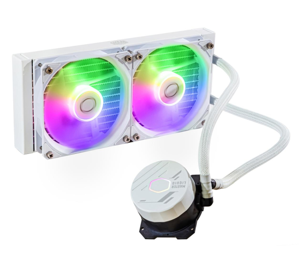 Cooler Master Masterliquid 240L Core ARGB White 2x120mm - 1145994 - zdjęcie